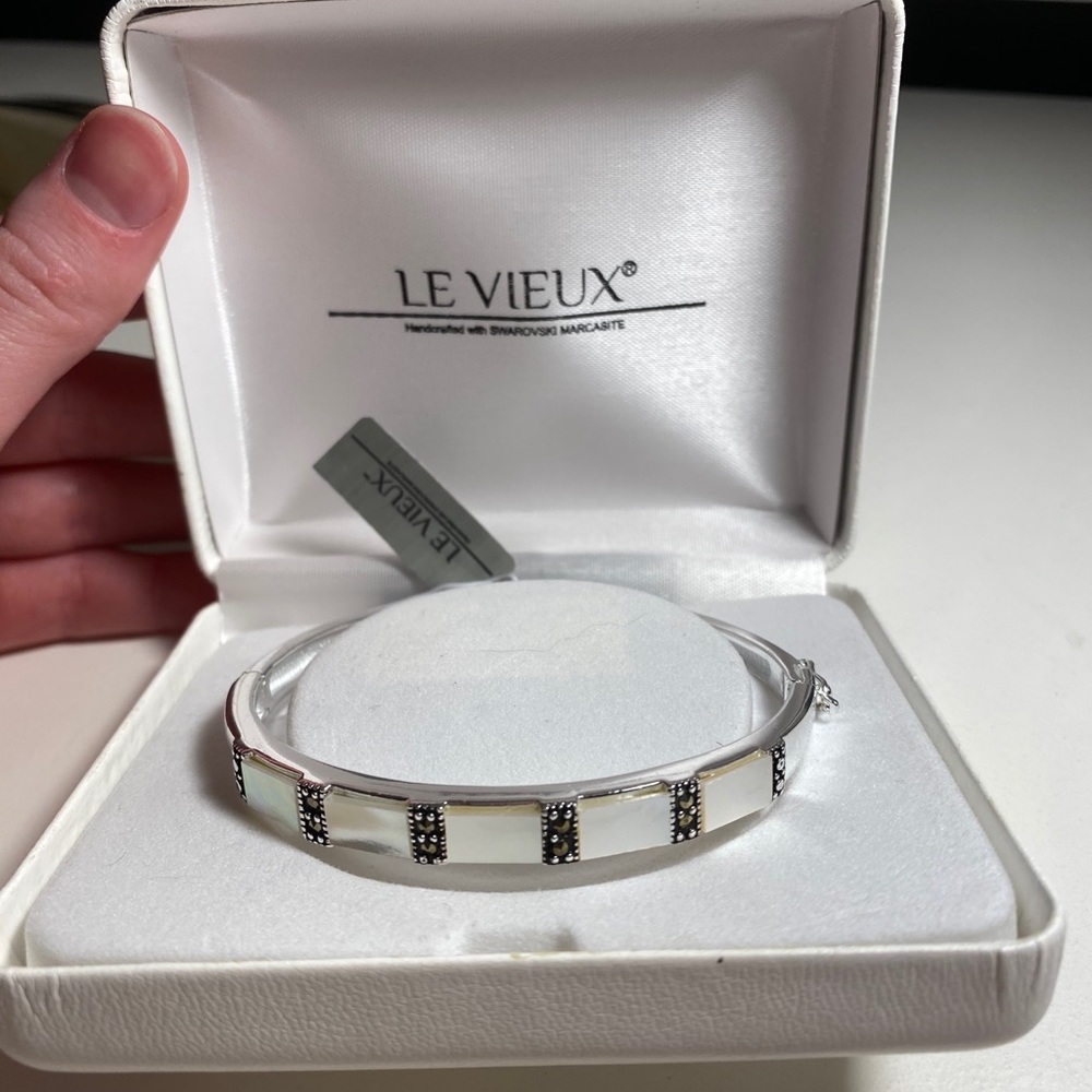Le Vieux Silver-Plated Marcasite Bracelet